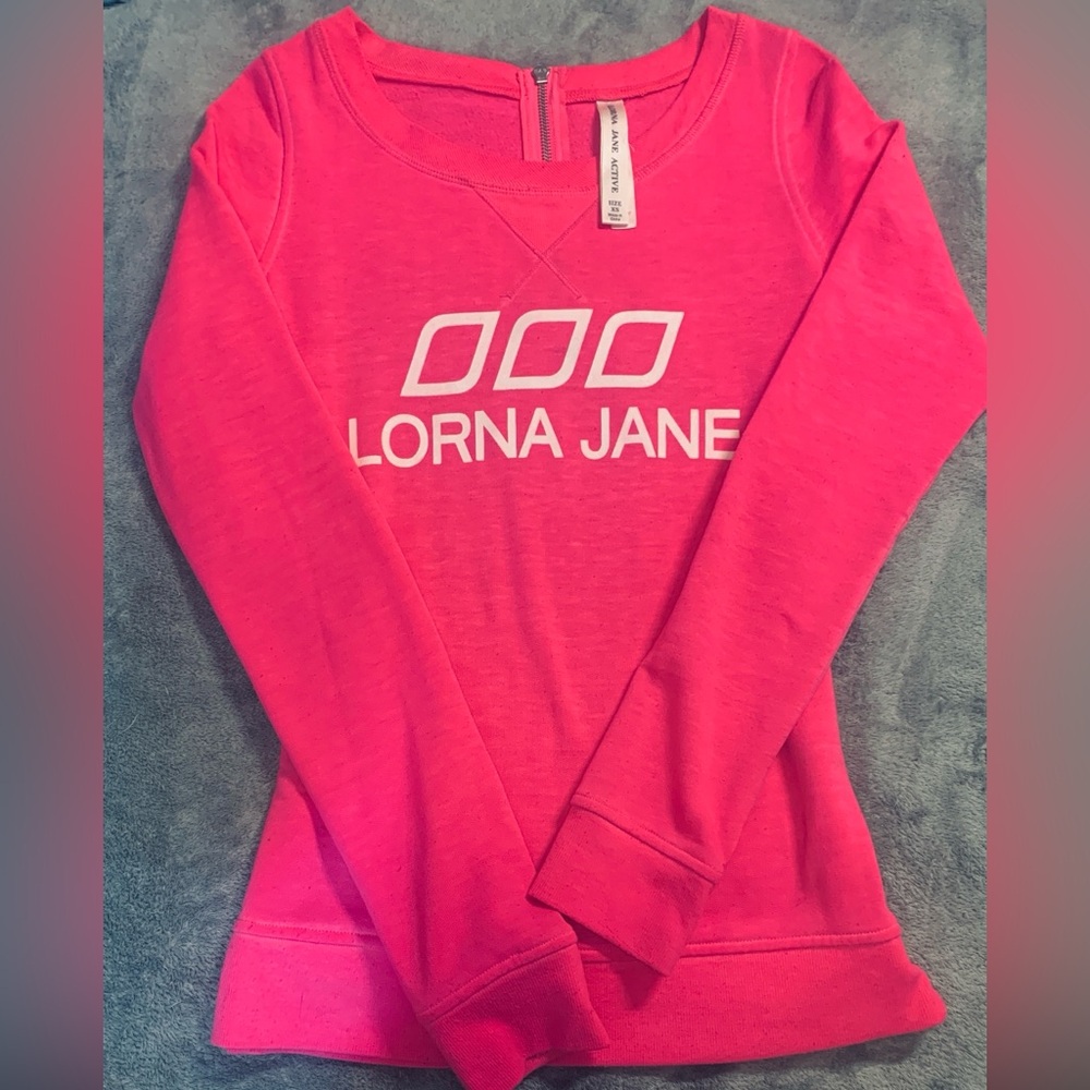 Lorna Jane Vibrant Pink Crew Neck Sweater